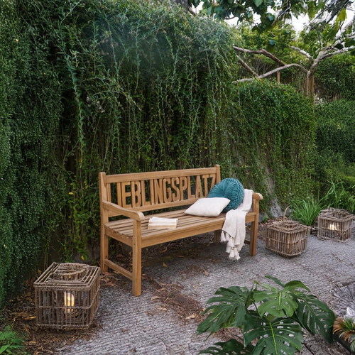 Massive teak gartenbank - massive,
