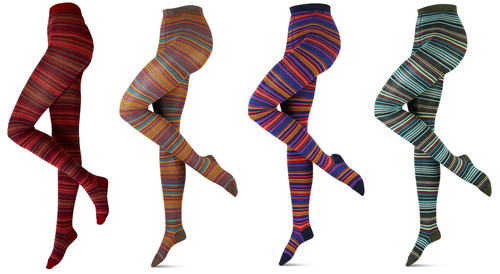 Warme ringelstrumpfhose damen - warme,