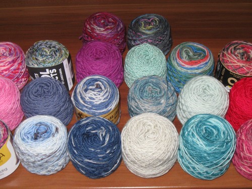 Wollpaket bunte marken - wollpaket,