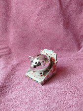 Mini Sparschwein silber Grau