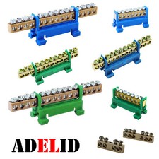 Klemmen für Hutschiene Verteilerklemme Sammelklemme Nulleiter PE N Schutzleiter