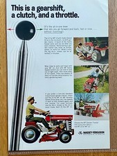 Massey-Ferguson Traktor Oldtimer Original 1968 Vintage Advert Werbung Reklame