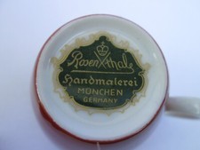 Selten Rosenthal Handmalerei München 2 Moccatassen Espresso Tasse Unterteller 