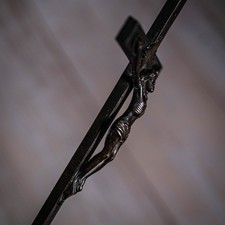 Antikes Kruzifix 20 cm Messing