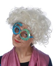 Partybrille 60. Geburtstag Spaßbrillen coole Zahl Brille lustiges Party Foto Acc