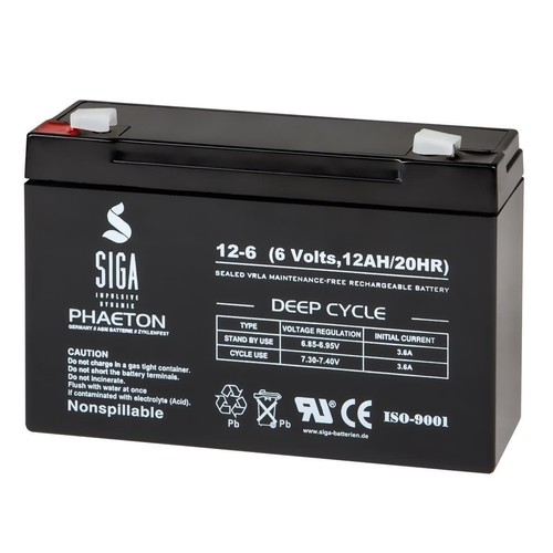 Siga akku 12ah - agm, gel