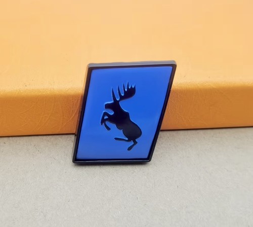 Blauer tänzelnder elch - blauer,