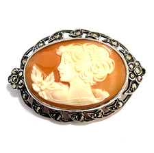 Antike Gemmenbrosche  oval