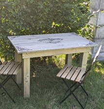 PFLANZTISCH GARTENTISCH CAFES & LEGUMES ANTIK COTTAGE STIL HOLZ TISCH GARTEN NEU