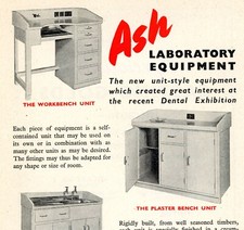 Claudius Asche Laborgeräte Dental Print Reklame Werbung um 1951 #28