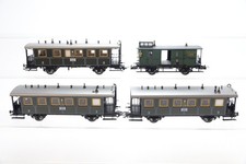 H0 TRIX K.Bay.Sts.B. Personenwagen 2./3.Kl. 3.Kl. Gepäckwagen Konvolut DC N86