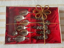 Widmann Antik Kaffee Löffel Handarbeit echt Silber 835