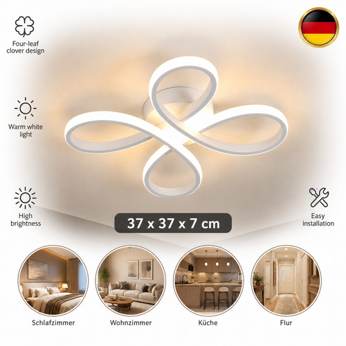 Moderne deckenlampe warmweiß - moderne,