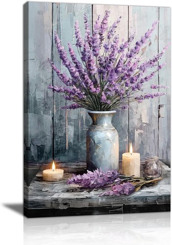 Leinwandbild lila lavendel - lavendel, in