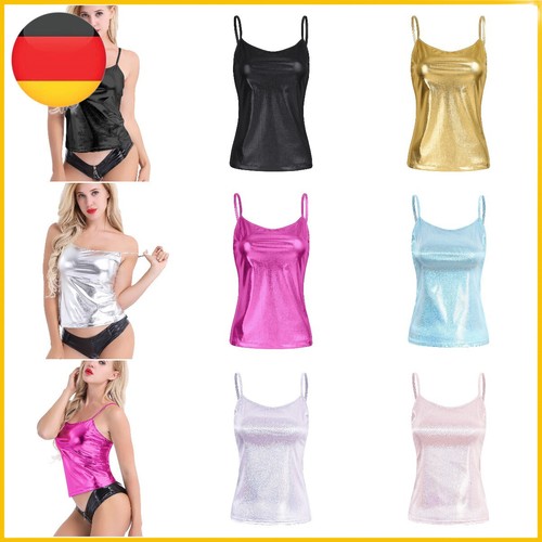 Damen wetlook top weste - wetlook,