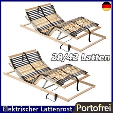 Lattenrost Elektrisch 28/42 Latten 7 Zonen Motor Lattenrahmen (70-100)x200 cm