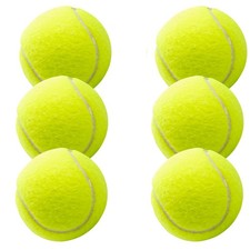 6x Tennisbälle gelb inkl. Mesh Tragetasche - Tennisball Training und Wettkampf
