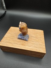 Edelstein Vogel  Edelsteintier Tiergravur aus Peru 3-4cm.