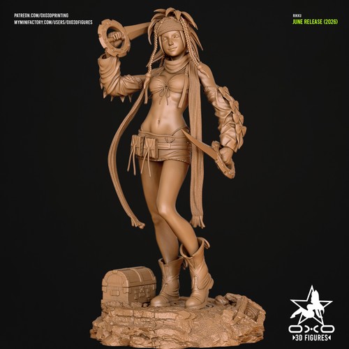 Rikku ffx maßstab 10 3d - -, ffx,