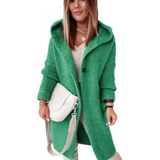 Damen Lange Strickjacke Winter