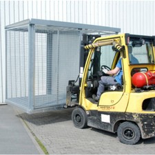 Fahrbarer Gasflaschencontainer