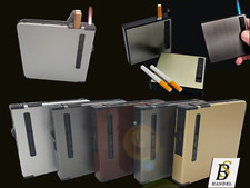 Zigarettenetui mit Sturmfeuerzeug als Geschenk Zigarettenspender Zigarettenbox 