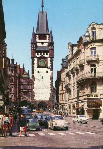 Freiburg martinstor vw - ak,