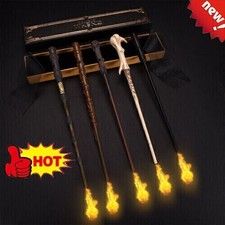 ⭐Harry Potter Feuer Zauberstab Real Flame Shooting Stick Großes Kaliber Stäbe DE