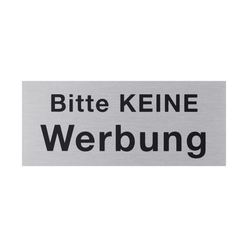 Briefkastenschild bitte keine - briefkastenschild,