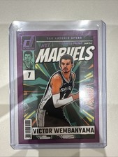 2024-25 Donruss Basketball Net Marvels #21 Victor Wembanyama Purple Press Proof