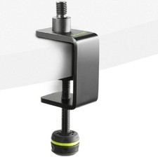 Gravity MSTM 1 B - Mikrofon Tisch Stativ Ständer Halter mit Klemme schwarz 3/8"
