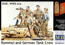 Masterbox Rommel German & Tankman Afrika Korps Deutsche Panzerbesatzung 1:35 kit