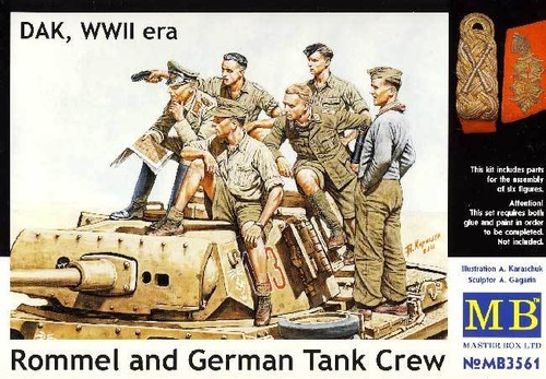 Masterbox rommel german - masterbox, &
