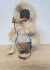 Künstlerpuppe Porzellanpuppe Eskimo Doll 22 cm Sammler Rarität Vintage Selten