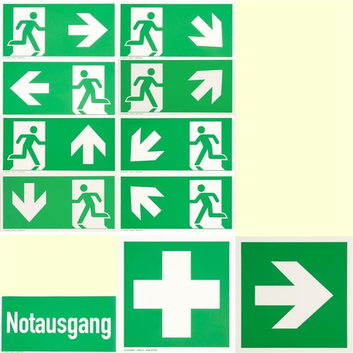 Fluchtweg notausgang schild - notausgang,