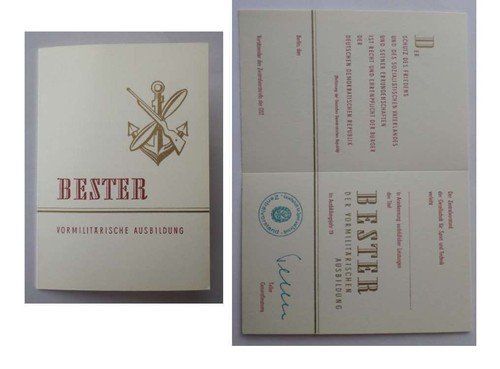 Ddr gst urkunde bester vorm - gst,