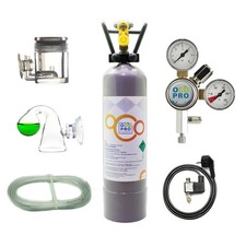 OCOPRO CO2 Anlage DLX-350 Plus Aquarium mit Nachtabschaltung Mehrwegflasche