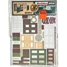 Builder Plus GWR Serie Great Western Spur 00 BP0092 Türen & Fenster Kit Pack