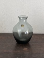 SF WMF Wilhelm Wagenfeld 1 x Vase 97 mm m. Etikett turmalin Kristall 1950er Glas