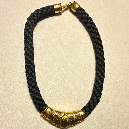 Schwarze kette goldene farbe - schwarze,