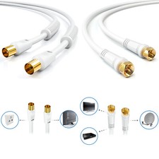 HD Antennenkabel TV / SAT Digital Kabel 4K UHD HDTV Antennen Koaxial Koax Kabel