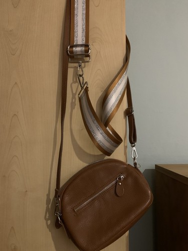 Tasche,braun,Leder,zwei