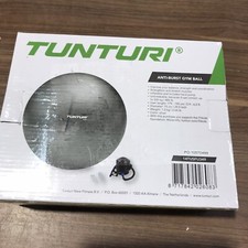 Tunturi Gymnastikball Fitnessball Sitzball Pilates Yogaball 75 cm, Silber (4)