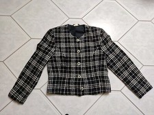 schwarz-weiß karierte Kretzschmar Damen Kurzjacke L