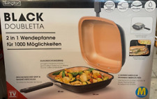 Livington Black Doubletta Wendepfanne inkl. Rezeptheft