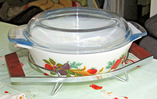 Vintage JAJ Pyrex weiß Glas