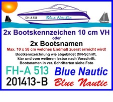 Bootsname oder
