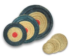 Runde Strohscheibe Ziel Deluxe - Ø 65 cm - Zielscheibe auch im Set mit Ständer