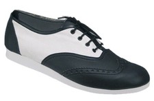 Bleyer Tanzschuhe 7102 Fast Feet schwarz/weiß ~ Boogie  Woogie Swing Charleston