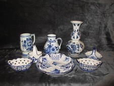 Konvolut ,blauw Delft, Distel, Keramik blau weiss Vintage Holland